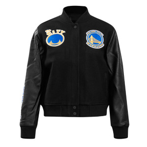 Golden State Warriors Classic Black Varsity Jacket