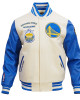 Golden State Warriors Retro Classic Off White Wool Varsity Jacket Golden State Warriors Retro Classic Off White Wool Varsity Jacket