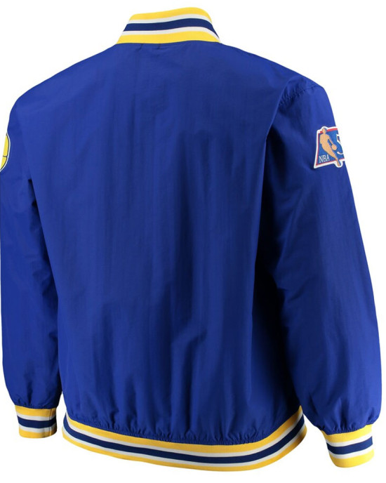Golden State Warriors Royal Blue Wool Letterman Jacket Golden State Warriors Royal Blue Wool Letterman Jacket