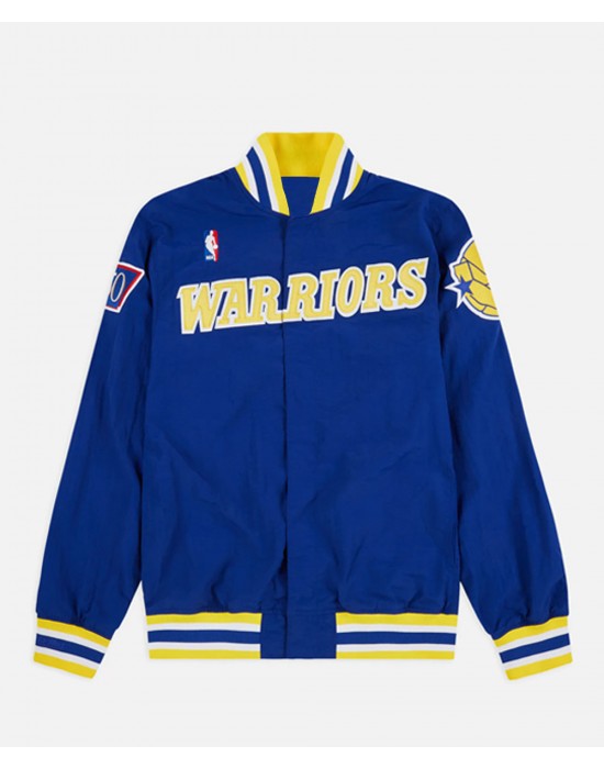 Golden State Warriors Royal Blue Wool Letterman Jacket