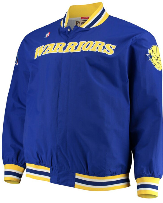 Golden State Warriors Royal Blue Wool Letterman Jacket Golden State Warriors Royal Blue Wool Letterman Jacket