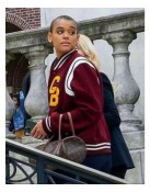 Gossip Girl Julien Calloway Red Varsity Jacket