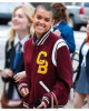 Gossip Girl Julien Calloway Red Varsity Jacket Gossip Girl Julien Calloway Red Varsity Jacket