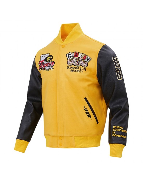 Grambling Tigers Homecoming Gold Varsity Jacket