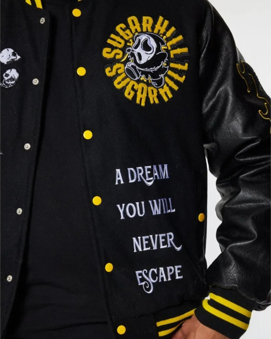 Great Escape Latterman Black Varsity Jacket
