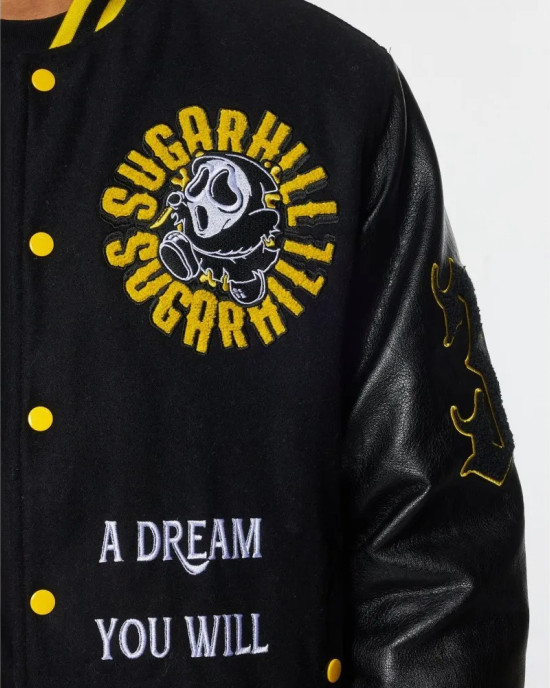 Great Escape Latterman Black Varsity Jacket