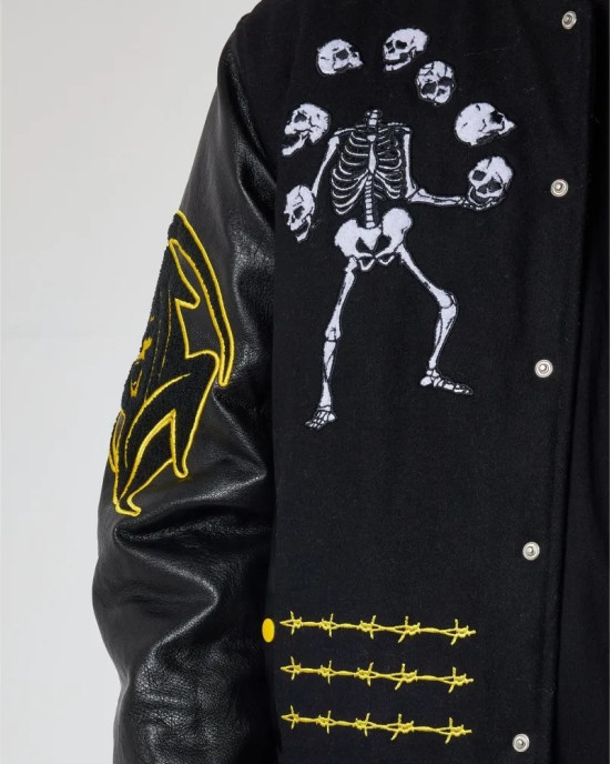 Great Escape Latterman Black Varsity Jacket