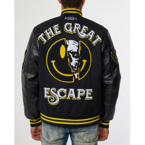 Great Escape Latterman Black Varsity Jacket