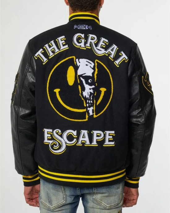 Great Escape Latterman Black Varsity Jacket