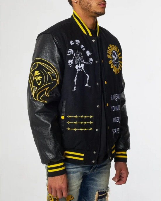 Great Escape Latterman Black Varsity Jacket