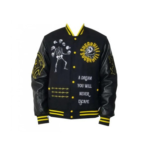 Great Escape Latterman Black Varsity Jacket