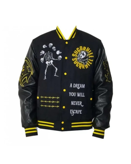 Great Escape Latterman Black Varsity Jacket