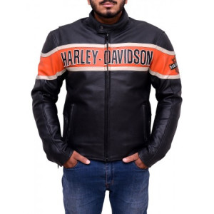 Harley Davidson Victory Lane Biker Leather Jacket
