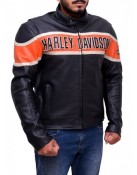 Harley Davidson Victory Lane Biker Leather Jacket