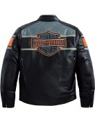 Harley Davidson Vintage Triple Vent Motorcycle Leather Jacket