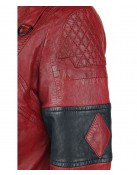 Harley Quinn Live Fast Die Clown Leather Jacket