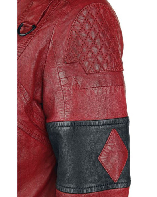 Harley Quinn Live Fast Die Clown Leather Jacket Harley Quinn Live Fast Die Clown Leather Jacket