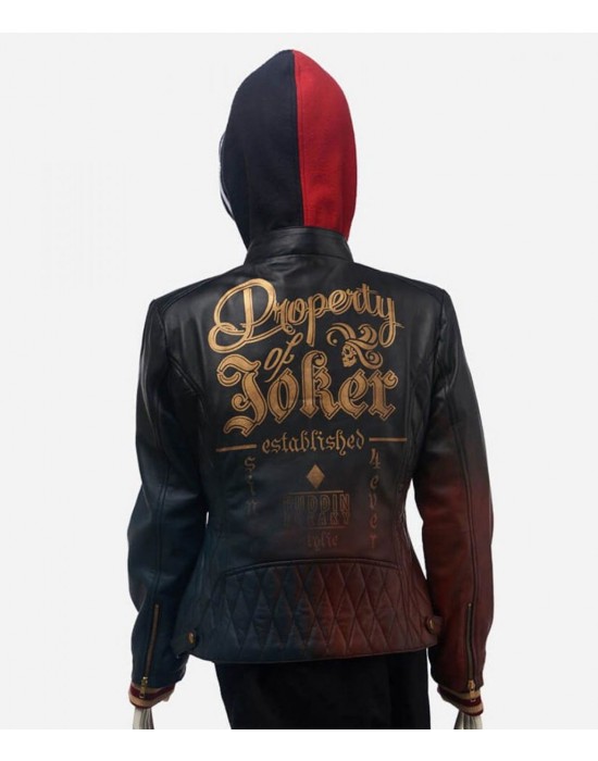 Harley Quinn Property of Joker Jacket with Hood