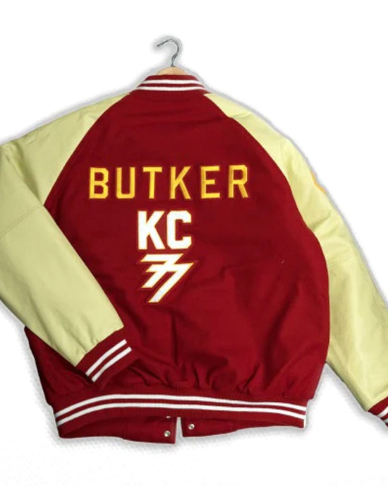 Harrison Butker Super Bowl LVII Parade Varsity Jacket Harrison Butker Super Bowl LVII Parade Varsity Jacket