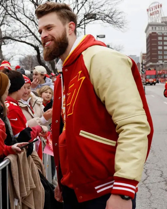 Harrison Butker Super Bowl LVII Parade Varsity Jacket Harrison Butker Super Bowl LVII Parade Varsity Jacket