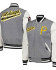 Heather Gray/White Pittsburgh Pirates Varsity Jacket Heather Gray/White Pittsburgh Pirates Varsity Jacket