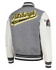 Heather Gray/White Pittsburgh Pirates Varsity Jacket Heather Gray/White Pittsburgh Pirates Varsity Jacket