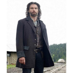 Hell On Wheels Cullen Bohannon Black Wool Coat