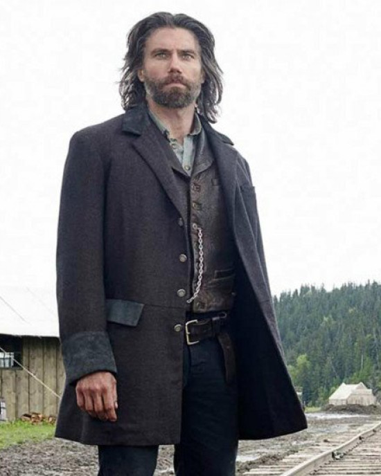 Hell On Wheels Cullen Bohannon Black Wool Coat Hell On Wheels Cullen Bohannon Black Wool Coat