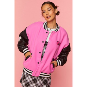 Hello Kitty & Friends Pink Wool Varsity Jacket
