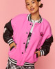 Hello Kitty & Friends Pink Wool Varsity Jacket Hello Kitty & Friends Pink Wool Varsity Jacket