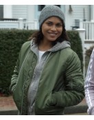 Hightown Monica Raymund Green Bomber Jacket