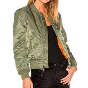 Hightown Monica Raymund Green Bomber Jacket