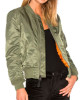Hightown Monica Raymund Green Bomber Jacket Hightown Monica Raymund Green Bomber Jacket
