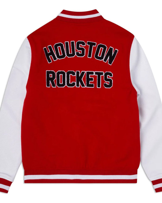 Houston Rockets Varsity Red Jacket Houston Rockets Varsity Red Jacket