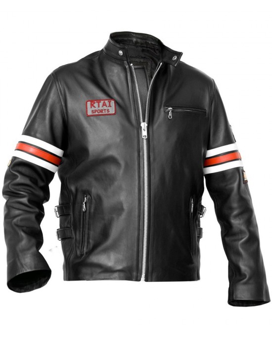 Hugh Laurie House Motorcycle Leather Jacket