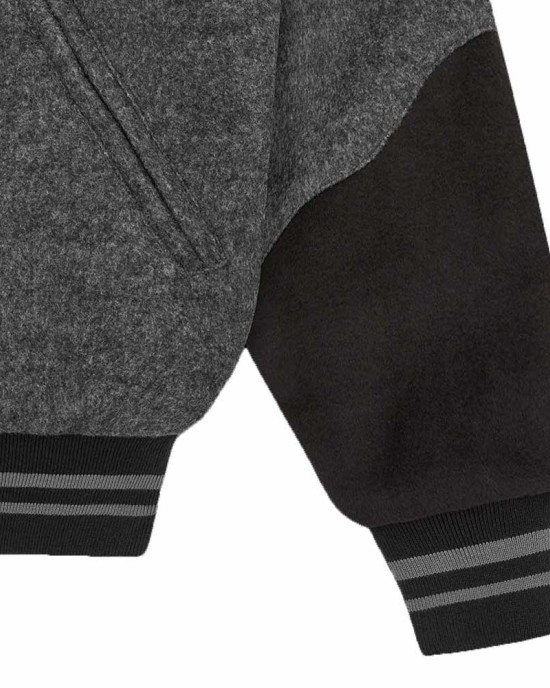 ICECREAM Western Gray Varsity Jacket ICECREAM Western Gray Varsity Jacket