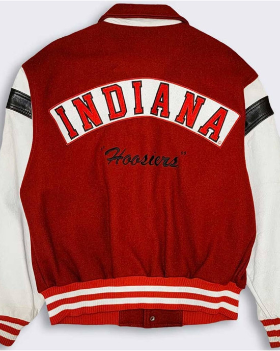 Indiana 80’s Hoosiers Red Varsity Jacket Indiana 80’s Hoosiers Red Varsity Jacket
