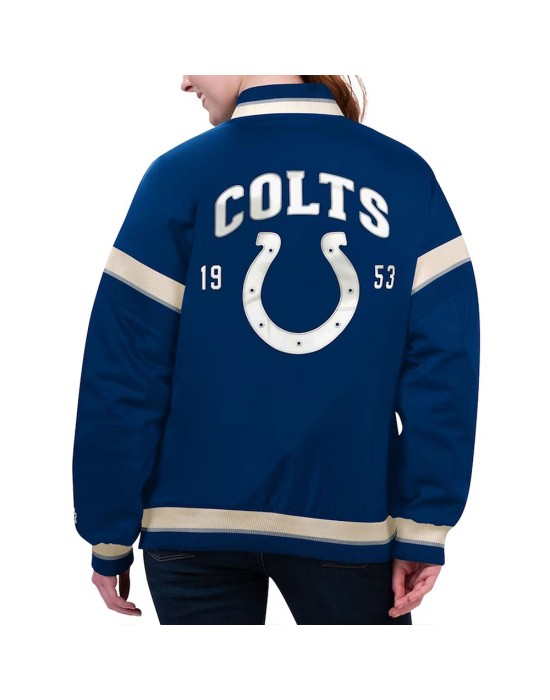 Indianapolis Colts Tournament Royal Varsity Jacket