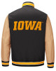 Iowa Hawkeyes Black and Brown Letterman Jacket Iowa Hawkeyes Black and Brown Letterman Jacket