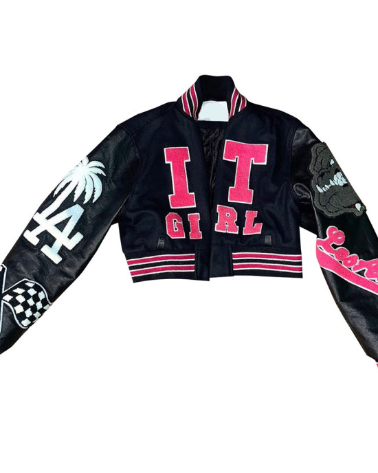 It Girl Marlenciaga Angel Varsity Jacket It Girl Marlenciaga Angel Varsity Jacket