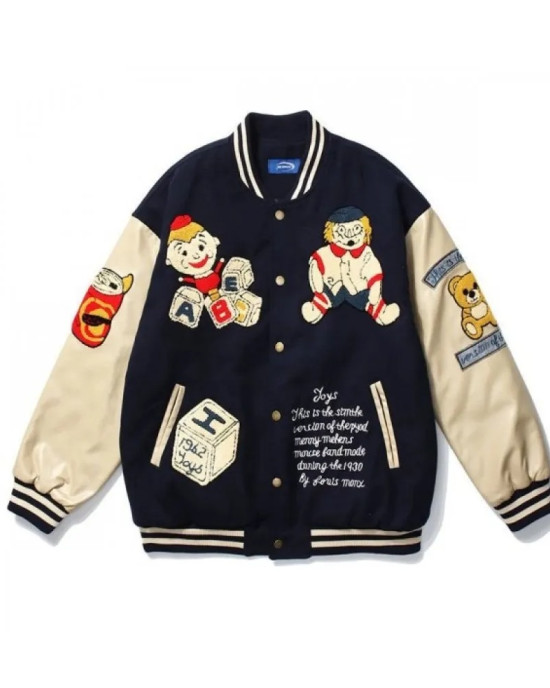 JOYS 1962 Black And Red Varsity Jacket JOYS 1962 Black And Red Varsity Jacket