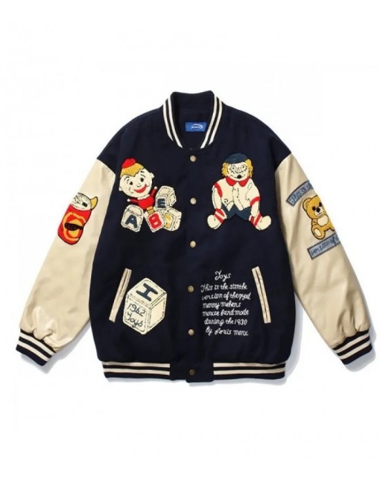 JOYS 1962 Black And Red Varsity Jacket