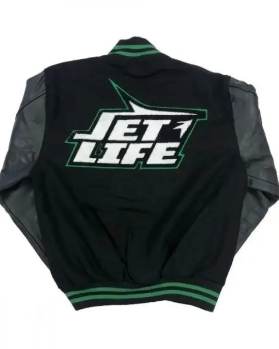 Jet Life Green Letterman Jacket Jet Life Green Letterman Jacket