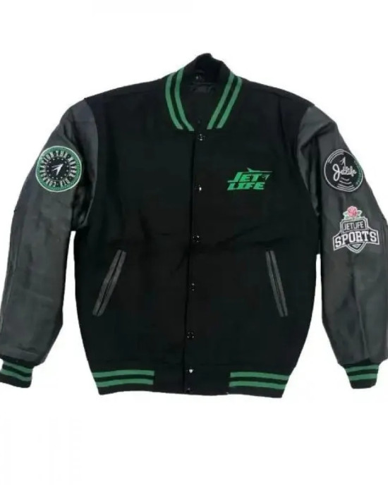 Jet Life Green Letterman Jacket Jet Life Green Letterman Jacket