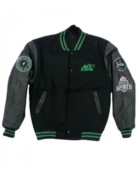 Jet Life Green Letterman Jacket