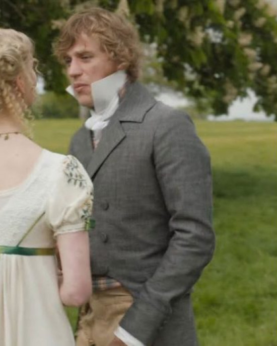 Johnny Flynn Emma Double Breasted Grey Tailcoat Johnny Flynn Emma Double Breasted Grey Tailcoat