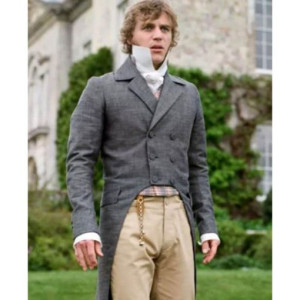 Johnny Flynn Emma Double Breasted Grey Tailcoat