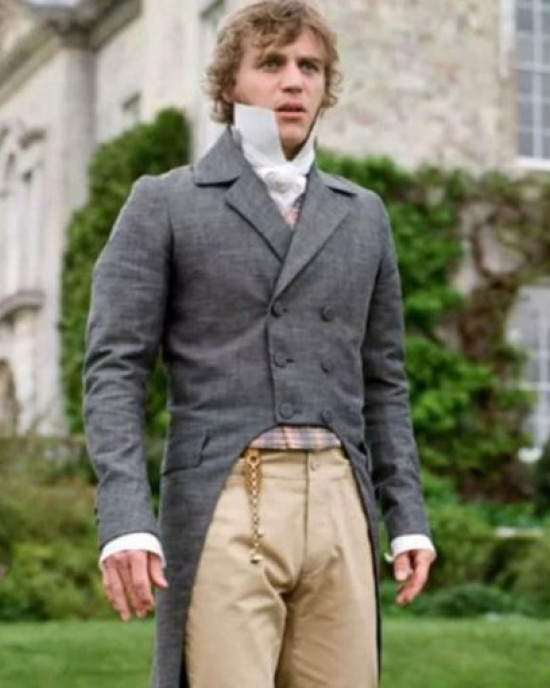 Johnny Flynn Emma Double Breasted Grey Tailcoat Johnny Flynn Emma Double Breasted Grey Tailcoat