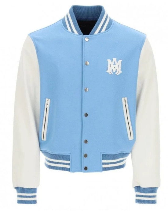 Jordan Blue and White Letterman Jacket