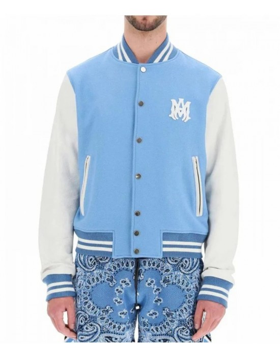 Jordan Blue and White Letterman Jacket